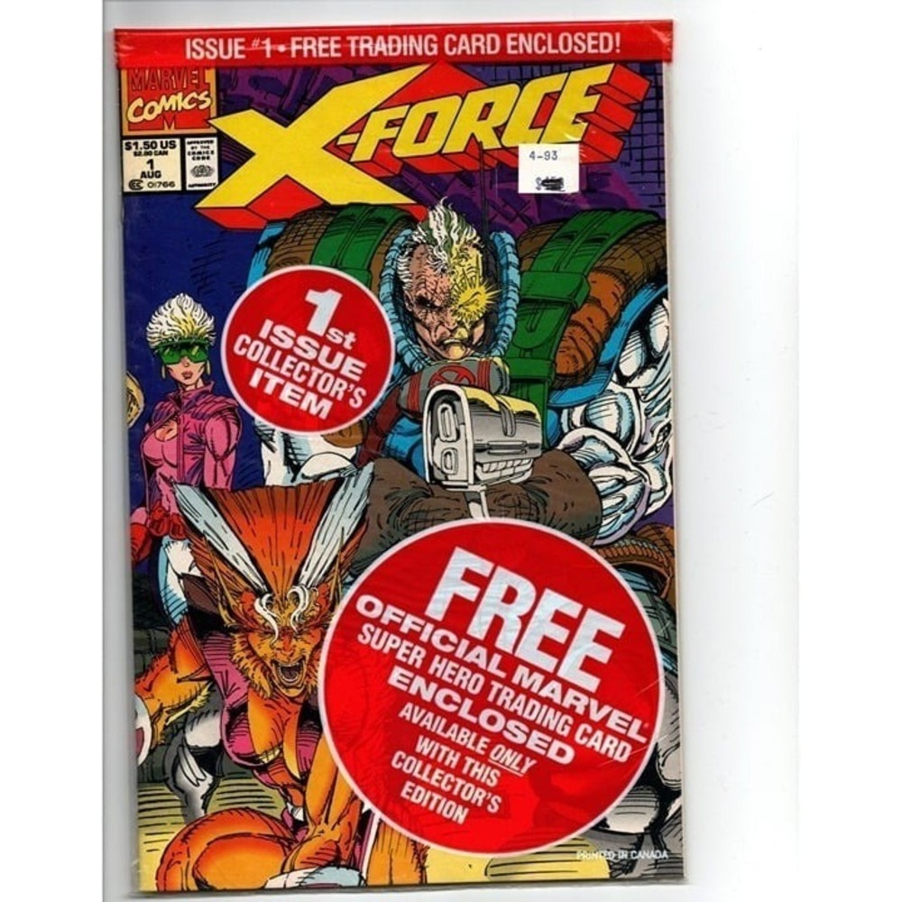 X-force #1 Shatterstar Comic Book with Card Sealed 1991